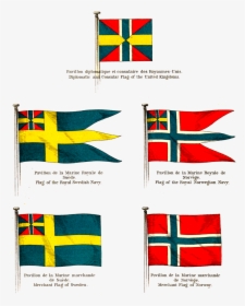 Transparent Norwegian Flag Png - Evolution Of Norway Flag, Png Download, Free Download