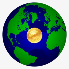 Global Bitcoin - News Red Globe Png, Transparent Png, Free Download