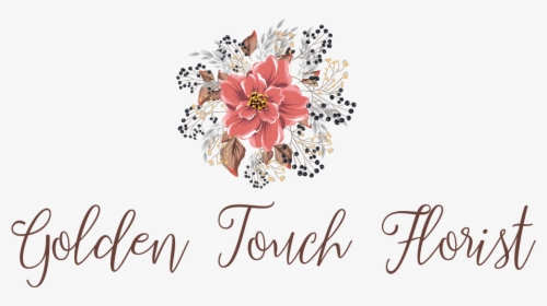 Golden Touch Flowers - Calligraphy, HD Png Download, Free Download