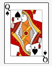 Queen Of Spades - Card Queen Of Hearts, HD Png Download, Free Download