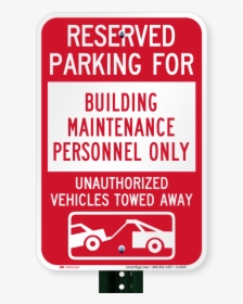 Parking Lot Sign - Reserved Parking For Tenants Only, HD Png Download, Free Download