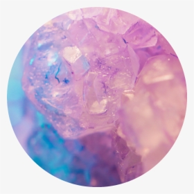 Gem Rockcandy Purple Blue Crystal Circle - Cristal Fond D Écran, HD Png Download, Free Download