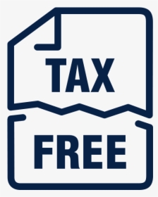Outline Of Ripped Piece Of Paper With The Words Tax - Sign, HD Png Download, Free Download