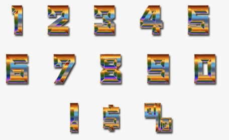 Chromatic Numbers Set With Drop Shadow Clip Arts - Icon, HD Png Download, Free Download