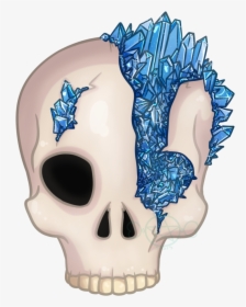 Blue Crystal Skull - Skull, HD Png Download, Free Download