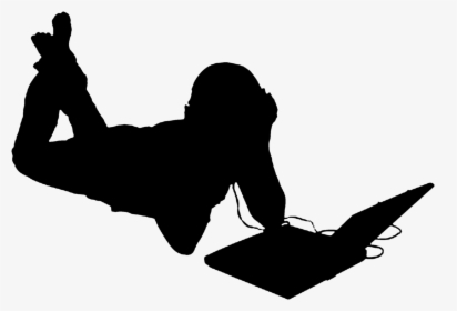 Silhouette Photography Computer - Laptop Silhouette, HD Png Download, Free Download