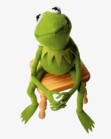 Kermit The Frog On Stool - Kermit The Frog Png, Transparent Png, Free Download