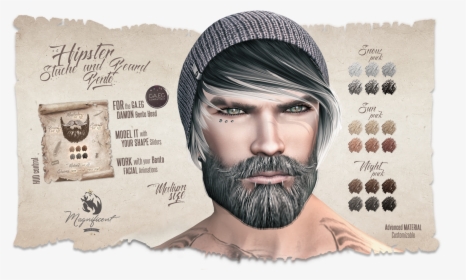 Magnificent Beard Second Life, HD Png Download, Free Download