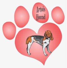 Artios Hound Dog Decal - Dibujos De Pata De Perro, HD Png Download, Free Download