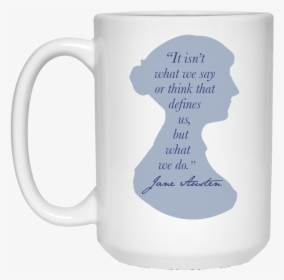 Coffee Mug With Jane Austen Silhouette And Quote - Respiratoru Therapist Mug, HD Png Download, Free Download