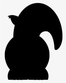 Transparent Acorn Clipart Black And White - Squirrel On Clipart, HD Png Download, Free Download