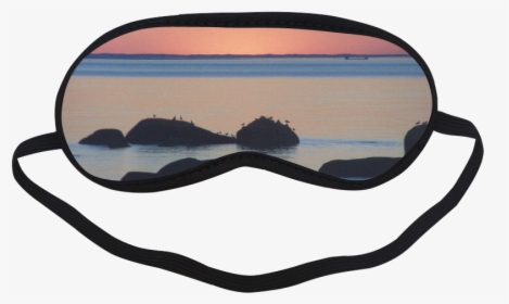 Dusk On The Sea Sleeping Mask - Funny Sleeping Eye Mask Design, HD Png Download, Free Download