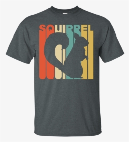 Vintage Style Squirrel Silhouette Men/women Tshirt - T-shirt, HD Png Download, Free Download