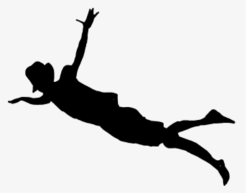 Flying Man Silhouette, HD Png Download, Free Download