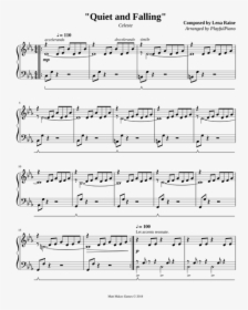 Celeste Quiet And Falling Sheet Music, HD Png Download, Free Download