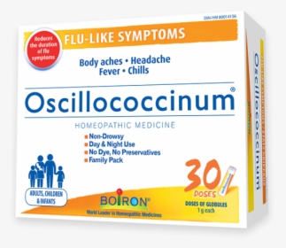 Oscillococcinum For The Relief Of Flu-like Symptoms - Graphic Design, HD Png Download, Free Download