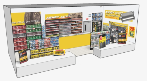 Ashby Auto Parts - Shelf, HD Png Download, Free Download