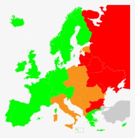 Score Risk Charts Europe Map - Migration Of European Eel, HD Png Download, Free Download