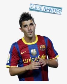 David Villa Transparent Background - David Villa Barcelona 2011, HD Png Download, Free Download