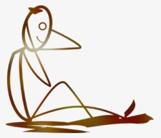 Stick Figure Sitting Png Transparent Images - Illustration, Png Download, Free Download