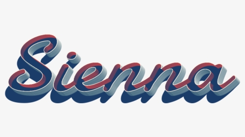 Sienna 3d Letter Png Name - Calligraphy, Transparent Png, Free Download