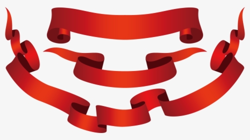 Red Ribbon Banner Png - Free Png Image Ribbon, Transparent Png, Free Download
