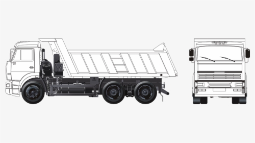 Tipper Truck Side View, HD Png Download, Free Download