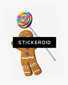 Gingerbread Man With Lolly - Shrek Gingerbread Man Christmas, HD Png Download, Free Download