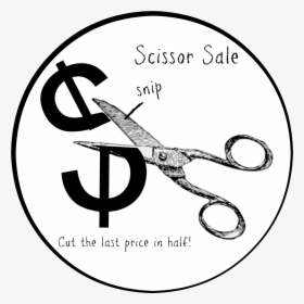 Scissor Sale Badge - Indiebo, HD Png Download, Free Download