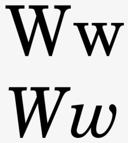 Sary - Latin W - Svg - Parallel, HD Png Download, Free Download