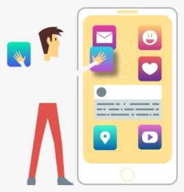 Iphone Illustration Png, Transparent Png, Free Download