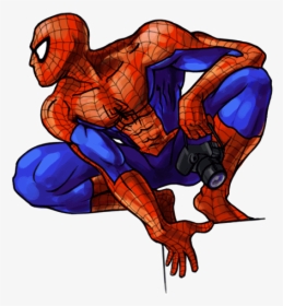 How To Draw Spiderman Step By Step - Spiderman Marvel Characters Drawings, HD Png Download, Free Download