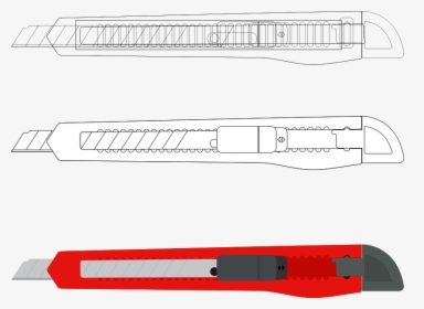 Boxcutter By Rones - Paper Cutter Drawing, HD Png Download, Free Download