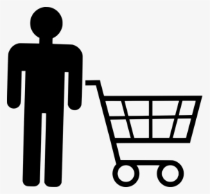 Icon, Shopping, People, Consumer, Customer, Shopper - Shopping Silhouette, HD Png Download, Free Download