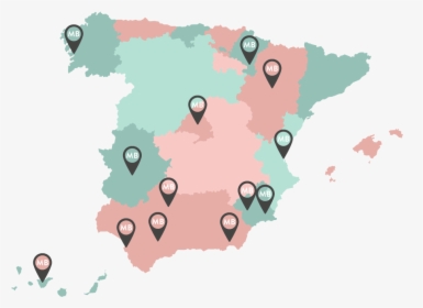 Map Spain Vector, HD Png Download, Free Download