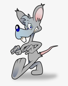Afraid, Fear, Fright, Frightened, Mouse, Rat, Scared - Raton Asustado Png, Transparent Png, Free Download