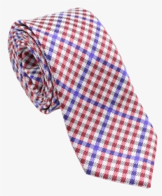Red, White, And Blue Gingham Patterned Necktie - Vans Shirts Checkerboard Women, HD Png Download, Free Download