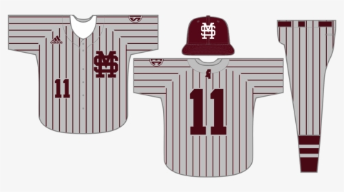 Picture - Mississippi State Baseball Pinstripe Uniforms, HD Png Download, Free Download