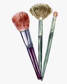 Transparent Makeup Brush Clipart - Transparent Background Makeup Brush Png, Png Download, Free Download