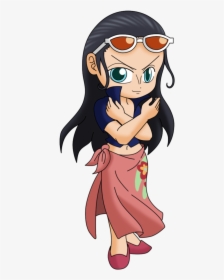 Chibi Nico Robin 2y By Animestudent09-d5boxj4 - Cartoon, HD Png Download, Free Download