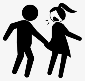 Man Stealing A Helpless Woman - Gender Based Violence Vector, HD Png Download, Free Download