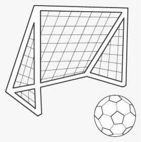 Football Goal Png - Soccer Goal Drawing Easy, Transparent Png, Free Download