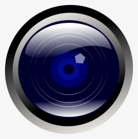 Blue Camera Lens Clip Arts - Camera Lense Clipart, HD Png Download, Free Download