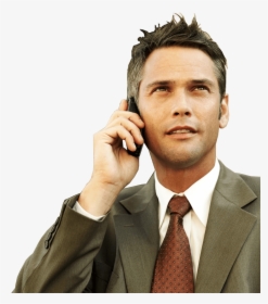 Businessman - Businessman On The Phone Png, Transparent Png, Free Download