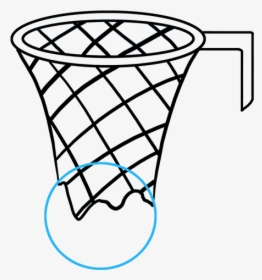 How To Draw A Basketball Hoop - Easy Basketball Hoop Drawing, HD Png Download, Free Download