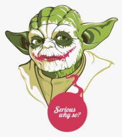Yoda Joker Luke Skywalker T-shirt Anakin Skywalker - Yoda Joker T Shirt, HD Png Download, Free Download