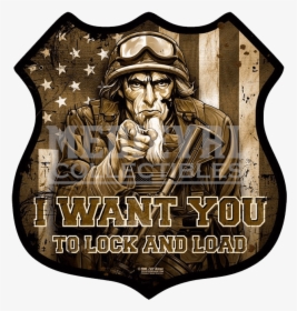 Uncle Sam Shield Sign - Illustration, HD Png Download, Free Download