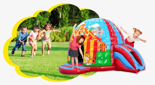 High-quality Bouncy Castles And Softplay - Children Playing On Bouncy Castle, HD Png Download, Free Download