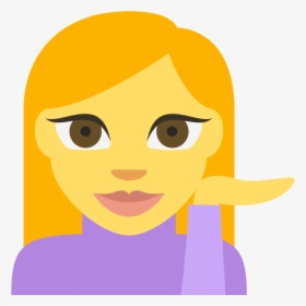 File - Emojione 1f481 - Svg - Emoji - Person Tipping Hand Emoji, HD Png Download, Free Download