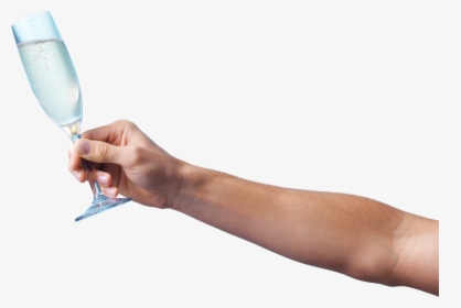 Transparent Wine Glass Vector Png - Hand With Wine Glass Png, Png Download, Free Download